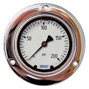 WIKA 2.5" 3-Hole Face Air Pressure Gauge 200PSI